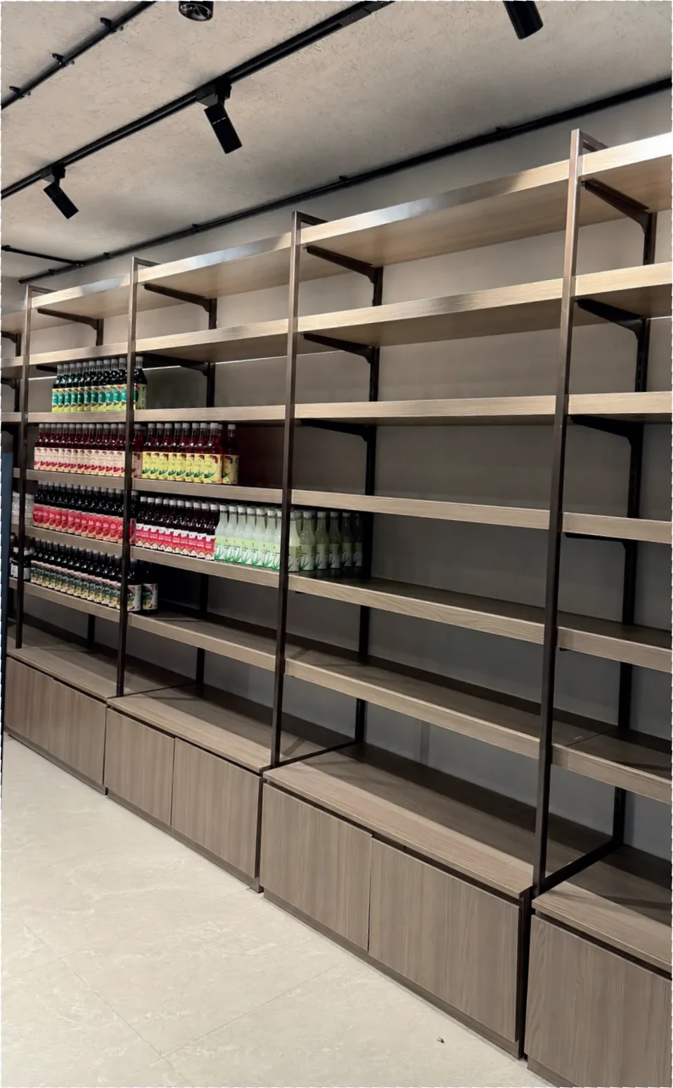 Wooden Finish Display Rack
